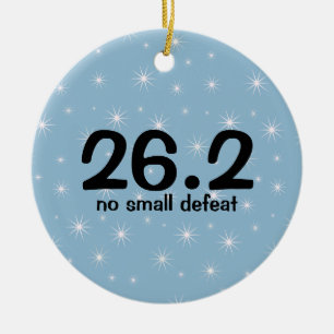 Cerâmica Ornamento do corredor de maratona 26,2
