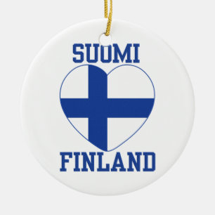 Cerâmica Ornamento do costume de SUOMI FINLANDIA