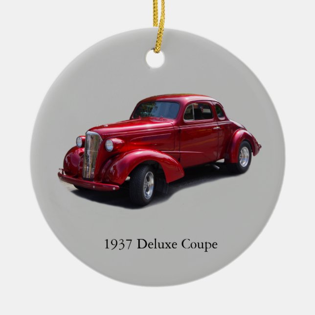 Cerâmica Ornamento do Coupe Deluxe de 1937 (Frente)