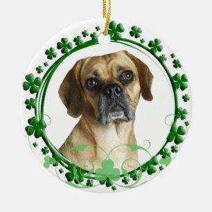 Cerâmica Ornamento do Dia de São Patrício de Puggle