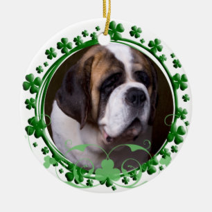 Cerâmica Ornamento do dia de St Bernard St Patrick