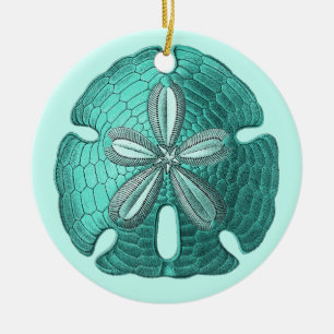 Cerâmica Ornamento do dólar de areia do Aqua
