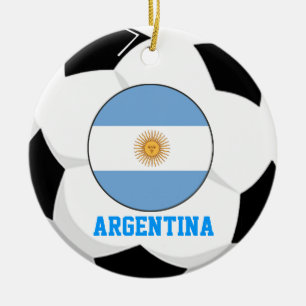 Cerâmica Ornamento do fã de futebol de Argentina campeonat