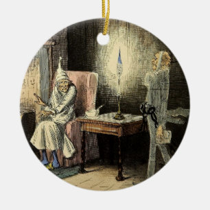 Cerâmica Ornamento do fantasma de Scrooge um Marley da