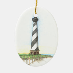 Cerâmica Ornamento do Farol de Cape Hatteras