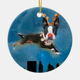 Cerâmica Ornamento do feriado do mirabelle de Boston