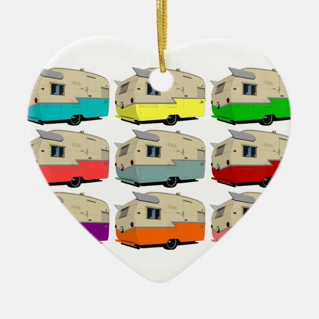 Cerâmica Ornamento do feriado do pop art de Shasta do (Frente)