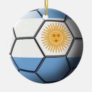 Cerâmica Ornamento do futebol de Argentina