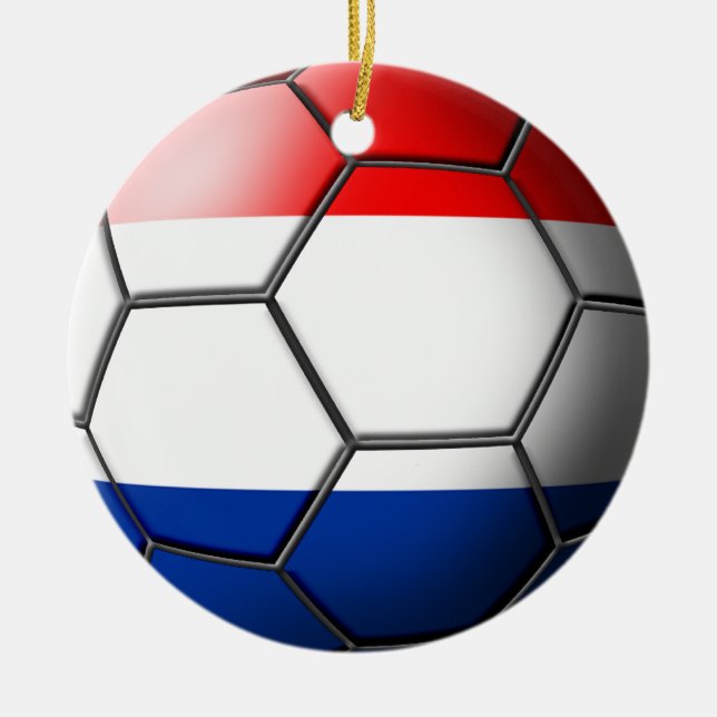 Cerâmica Ornamento do futebol de Netherland (Frente)