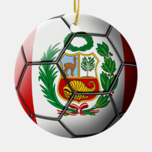 Cerâmica Ornamento do futebol de Peru