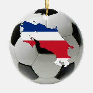 Cerâmica Ornamento do futebol do futebol de Costa Rica