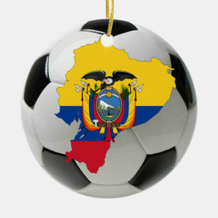 Cerâmica Ornamento do futebol do futebol de Equador