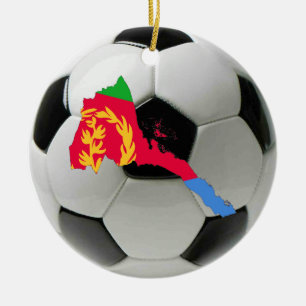 Cerâmica Ornamento do futebol do futebol de Eritrea
