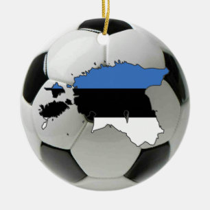 Cerâmica Ornamento do futebol do futebol de Estónia