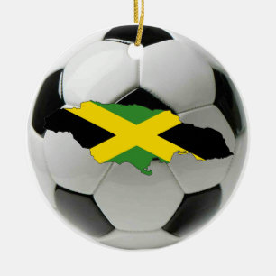 Cerâmica Ornamento do futebol do futebol de Jamaica
