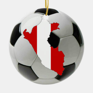 Cerâmica Ornamento do futebol do futebol de Peru