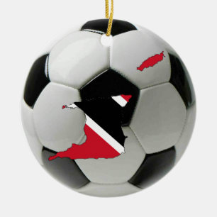 Cerâmica Ornamento do futebol do futebol de Trinidad and