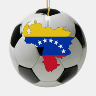 Cerâmica Ornamento do futebol do futebol de Venezuela