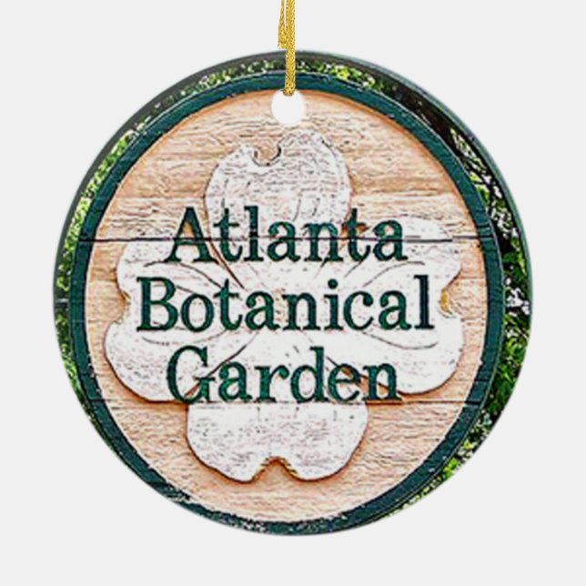 Cerâmica Ornamento do jardim botânico de Atlanta (Traseira)