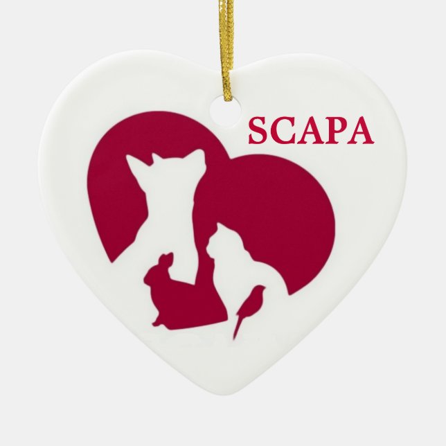 Cerâmica Ornamento do logotipo de SCAPA (Frente)