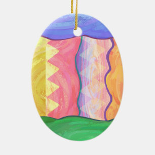Cerâmica Ornamento do Ovo 4 de Páscoa