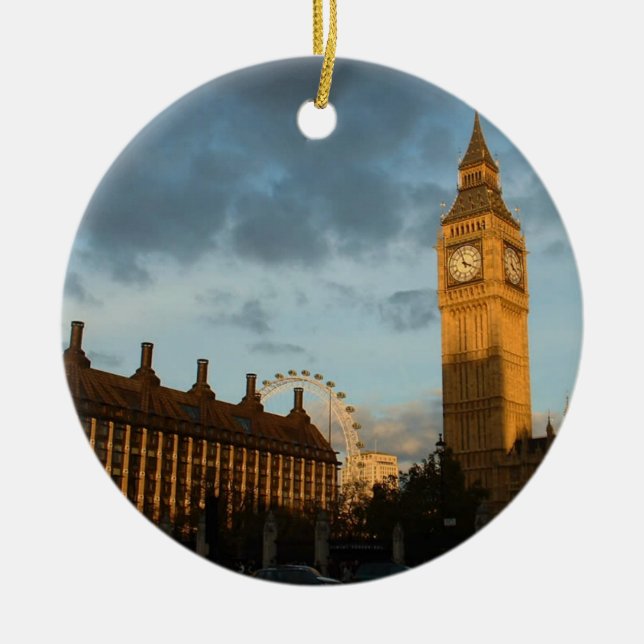 Cerâmica Ornamento do pulso de disparo de Big Ben (Frente)