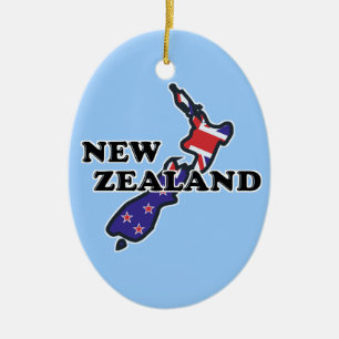 Cerâmica Ornamento do quivi da bandeira de Nova Zelândia