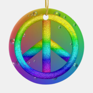 Cerâmica Ornamento do sinal de paz