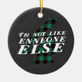 Cerâmica Ornamento do tema do Natal de Enneagram 4