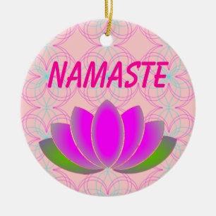 Cerâmica Ornamento dos lótus de Namaste