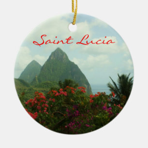 Cerâmica Ornamento dos Pitons de Lucia de santo