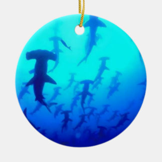 Cerâmica Ornamento dos tubarões de Hammerhead