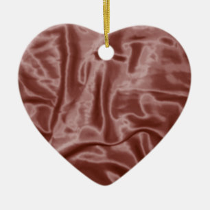 Cerâmica Ornamento em Forma de Satin-Heart Chocolate