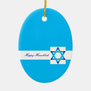 Cerâmica Ornamento feliz de Hanukkah