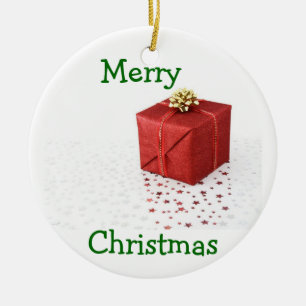 Cerâmica Ornamento Feliz de Natal