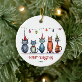 Cerâmica Ornamento Feliz de Natal