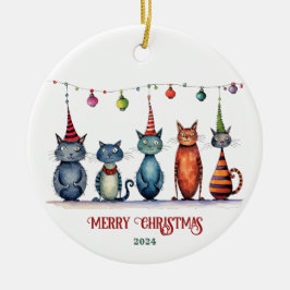 Cerâmica Ornamento Feliz de Natal