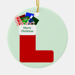 Cerâmica Ornamento Feliz de Natal