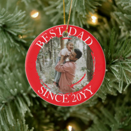 Cerâmica Ornamento Feliz de Natal do Melhor Pai