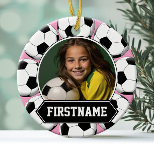 Cerâmica Ornamento Fotográfico de Futebol para Juventude