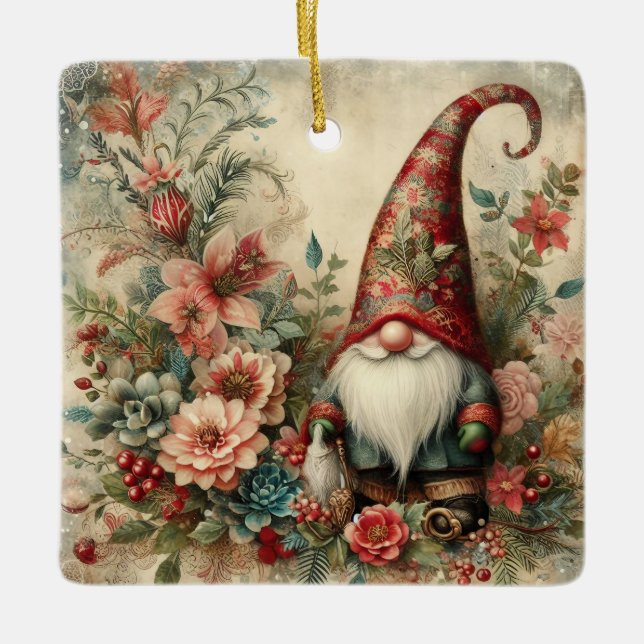 Cerâmica Ornamento Genoma Clássico de Natal (Frente)