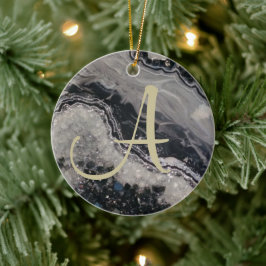 Cerâmica Ornamento geológico de Natal Personalizado