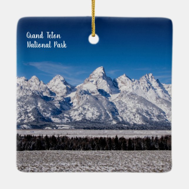 Cerâmica Ornamento Grand Teton NP de dois lados (Verso)
