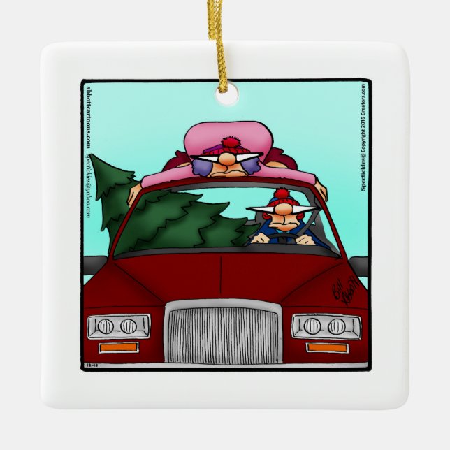 Cerâmica Ornamento Hillário de Natal (Frente)