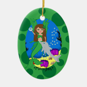 Cerâmica Ornamento Merfaery Verde de Morrigan