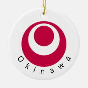 Cerâmica Ornamento Nacional de Bandeira de Okinawa