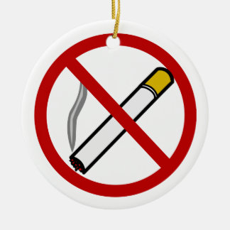 Cerâmica Ornamento não fumadores do botão de porta