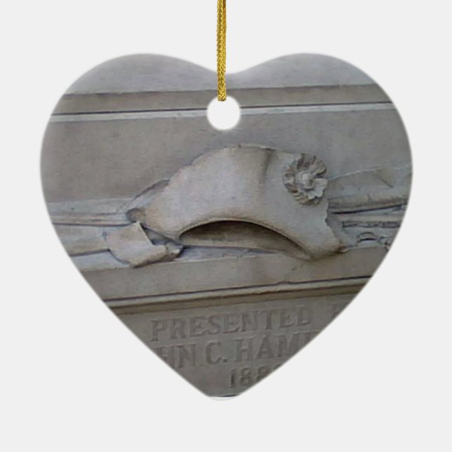 Cerâmica Ornamento novo de Alexander Hamilton (Verso)