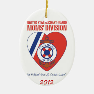 Cerâmica Ornamento oval 2012 da divisão das mães de USCG