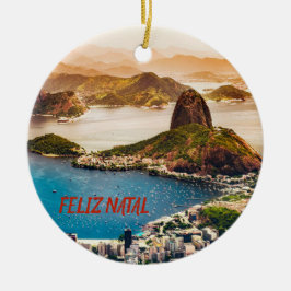 Cerâmica Ornamento Panorâmico do Rio de Janeiro